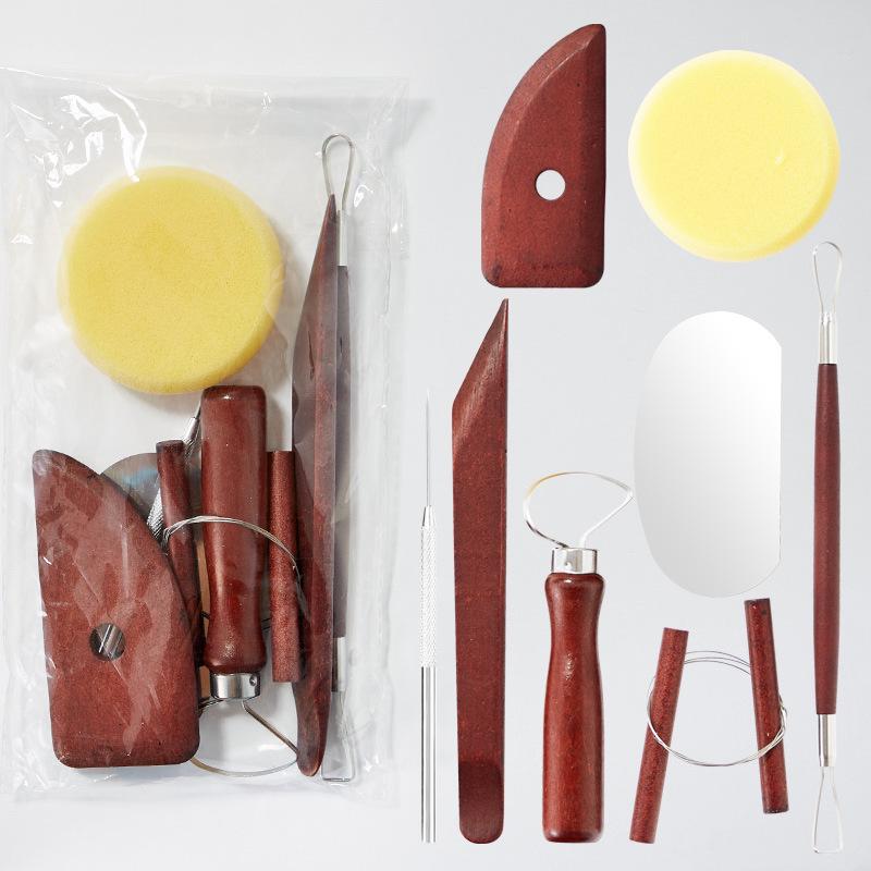 Pottery Clay Tool Kit - 5-Piece Set for Sculpting, Trimming, and Modeling