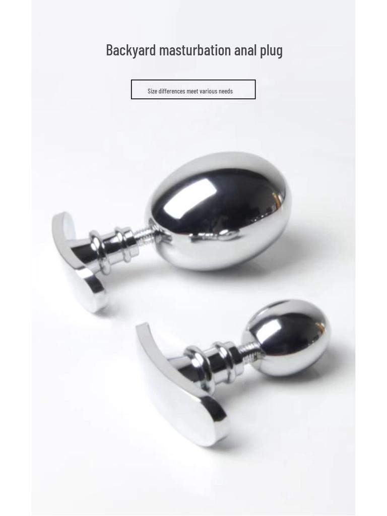 Verstellbarer abnehmbarer Metall-Analplug für Training und Outdoor-Nutzung