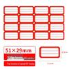 Enwei 51x29mm Red Self-Adhesive Label Stickers (10 Packs)