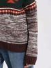 Women's Ethnic Style Knitted Cardigan - Thick Lapel Zipper Sweater for Autumn and Winter