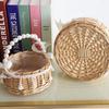 Handmade Bamboo Woven Princess Flower Basket