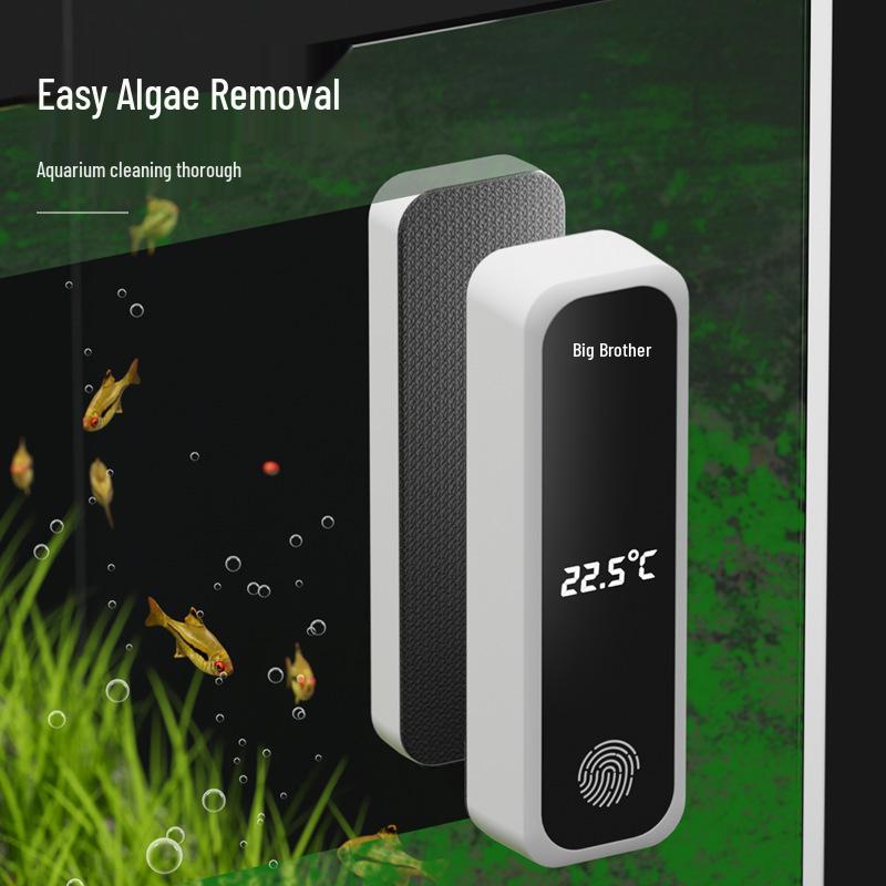 Magnetischer Aquarium-Glasreiniger - Starke Saugbürste mit neutraler Verpackung