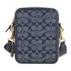 Coach Sullivan Jacquard Fabric Cow Leather Crossbody Bag , Shoulder Bag Small Men's Denim (Unisex) Crossbody Bags CG996 B4DE