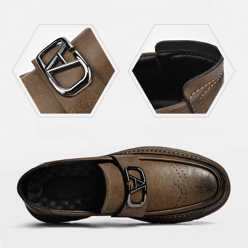 Men's Casual Leather Shoes Slip On Formal Shoes Dress Shoes Wedding Shoes