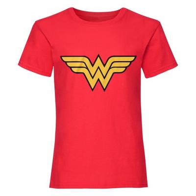 Damen/Damen Wonder Woman Logo Tailliertes T-Shirt