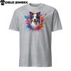 Färgglad Border Collie Unisex T-shirt | Livfull T-shirt med hundgrafik
