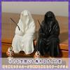 Horror Witch Ghost Figurine Set of 2 Unique Fishing Statues Garden Ornaments Aquarium Figures S.T.S.G (Witch)