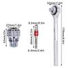 Chrome Vanadium Steel Adjustable Socket Wrench Ratchet Socket Wrench  Maintenance Work