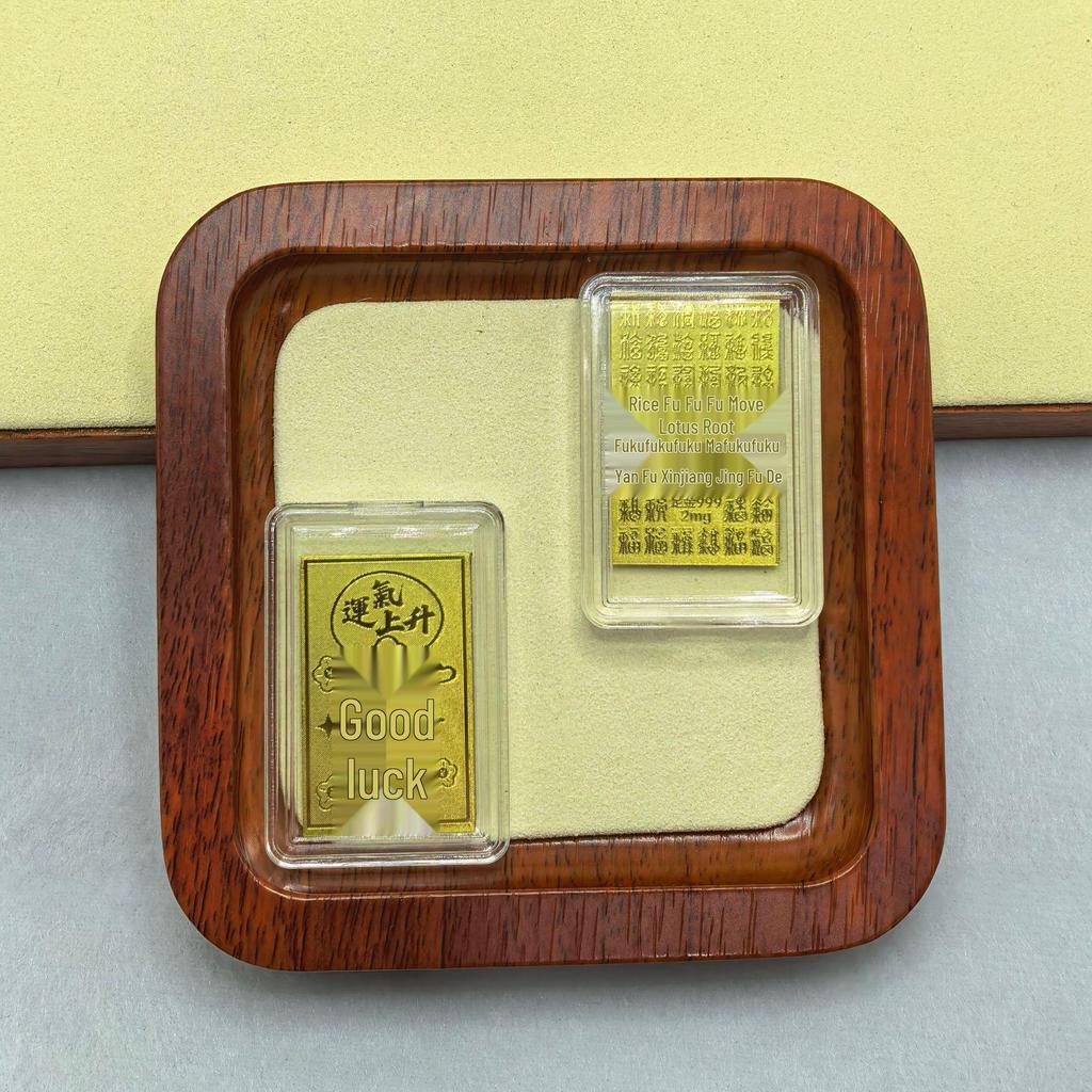 Pure Gold Phone Sticker 999: 2mg Gold for Prosperity, Health & Wealth
