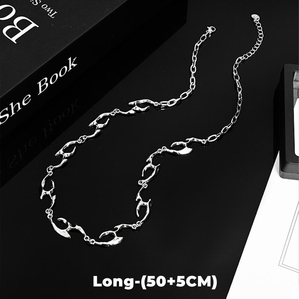 New Trend Irregular Titanium Steel Necklace For Man Luxury Collar Chain Unisex Jewelry Street Hip Hop Accessories
