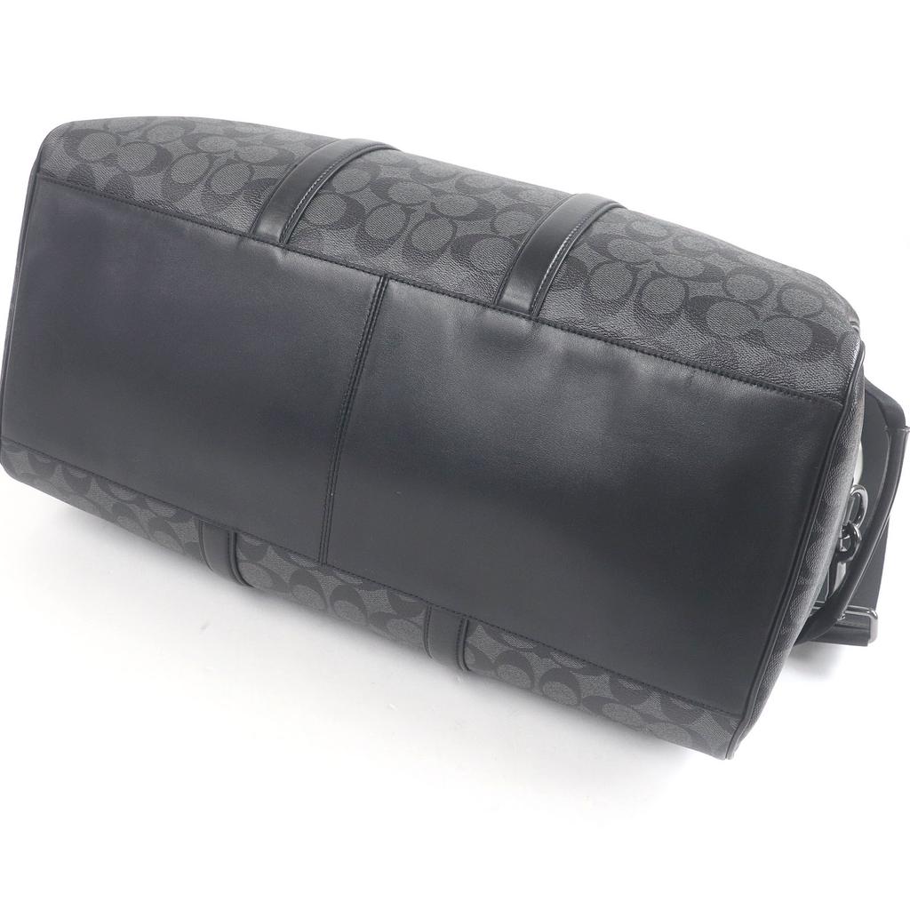 COACH Shoulder Bag Ventura Bag Signature Canvas 2WAY Boston bag Black Used