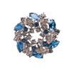 Retro Mini Crystal Bauhinia Flower Brooch High-End Elegant And Versatile Clothing Corsage Accessories