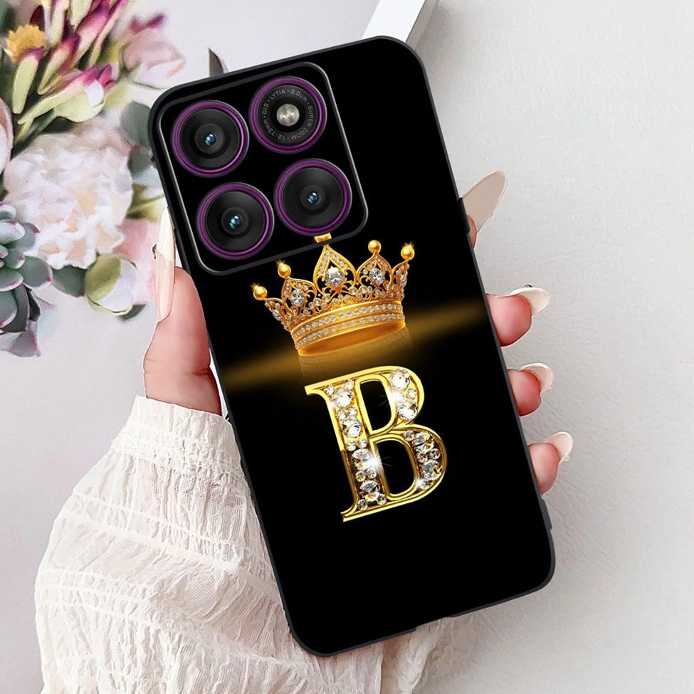 For Motorola Edge 60 Pro Case XT2507-1 Silicone Fashion Luxury A-Z Letters Shockproof Back Cover For Moto Edge 60Pro Phone Case