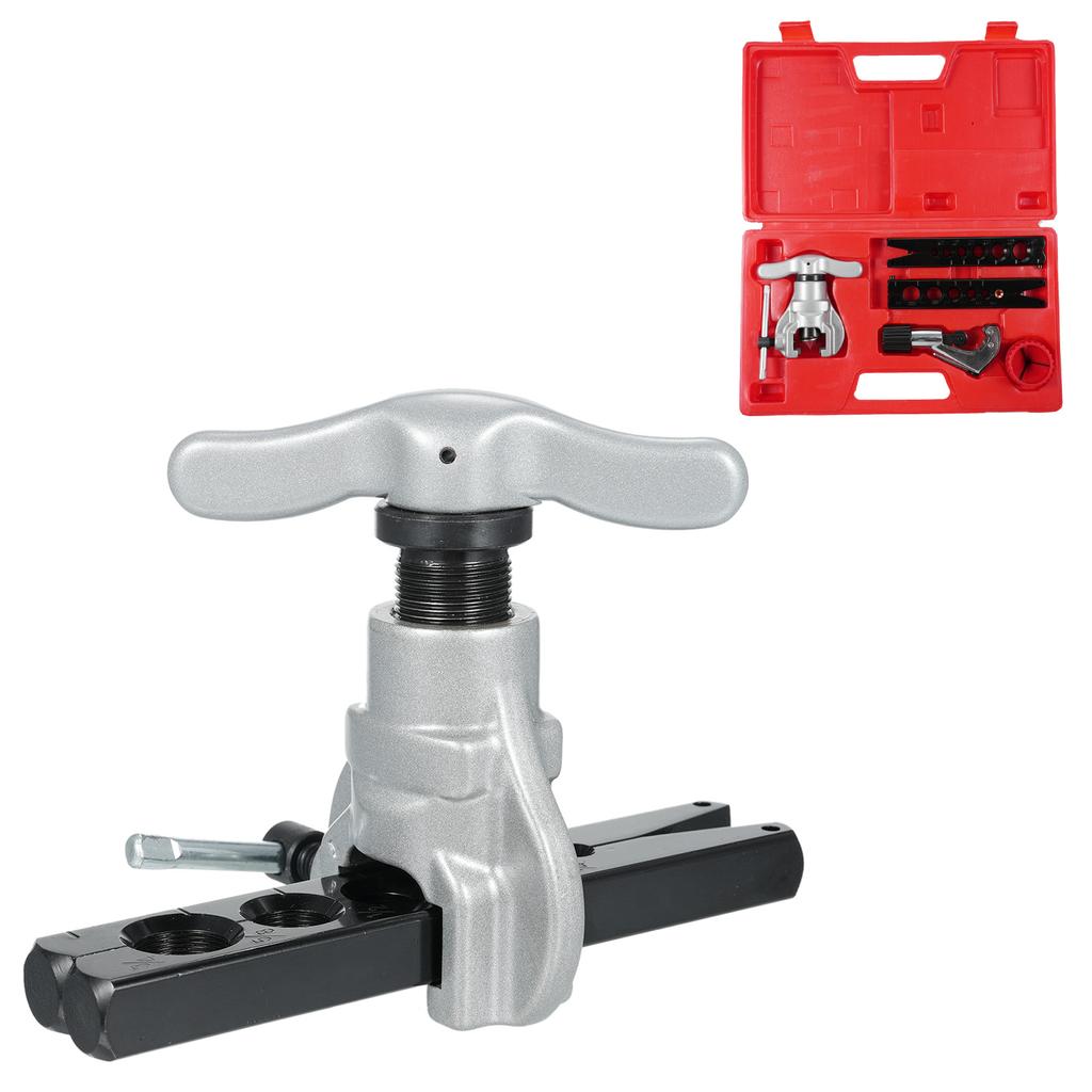 Eccentric Flaring Tools Set and Tube Cutter Kit for 6 Dies Sizes 1434inch HVAC Flaring Tool Kit