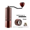 Manual Hand-Crank Coffee Grinder with CNC Steel Burr for Italian Brewing