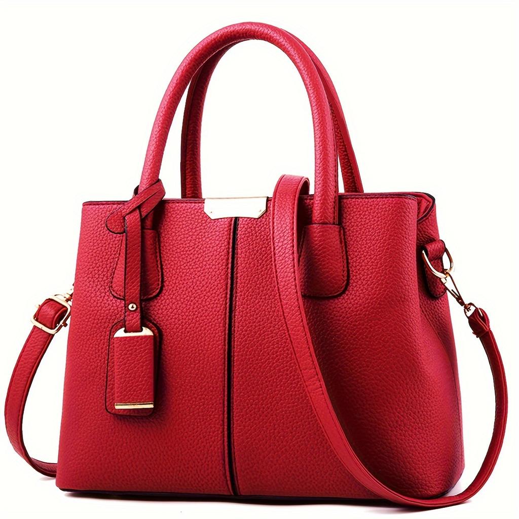 New European and American Foreign Trade Women Bag Lychee Pattern Fashion Handbag Shoulder Bag Oblique Span Bag