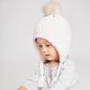 LANGZHEN Cute Style Jacquard Technique Toddler Kids Infant Winter Hat Earflap Knit Warm Cap Fleece Lined Beanie Button Baby