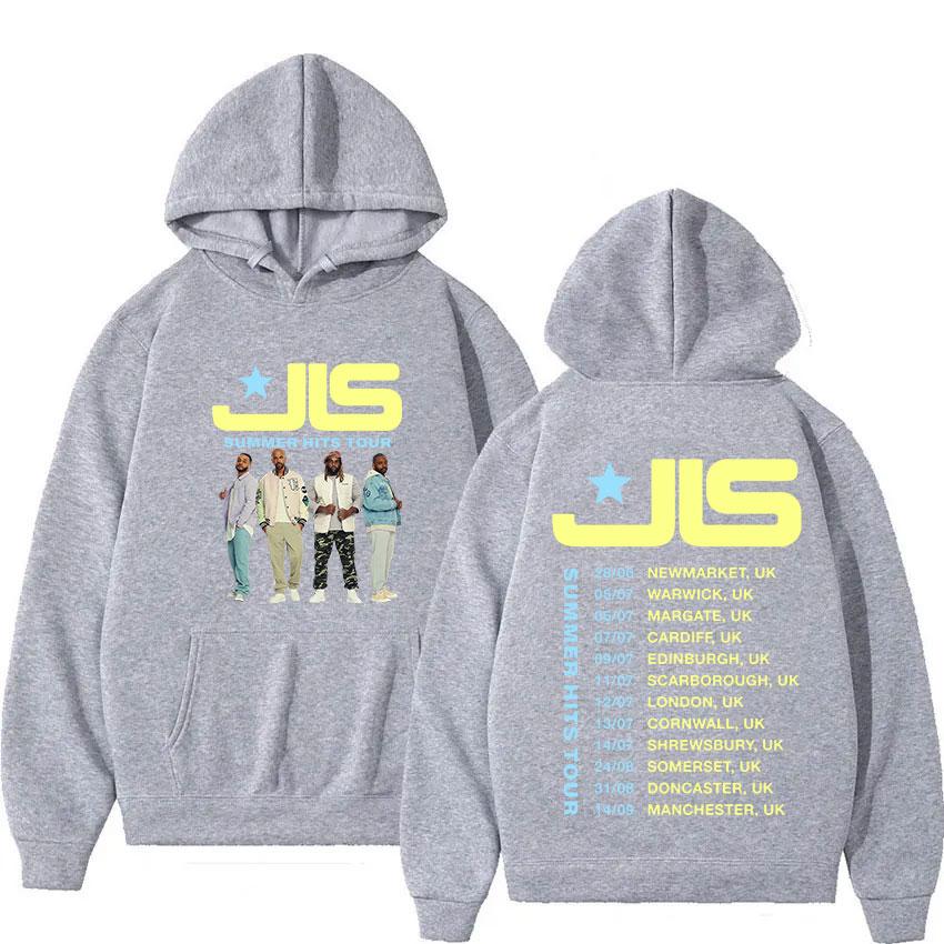 Rock Band JLS Winter Hits Tour  Fans Gift Hoody Men's Y2K Vintage Oversized Long Sleeve Sweatshirt Hip Hop Gothic Streetwear