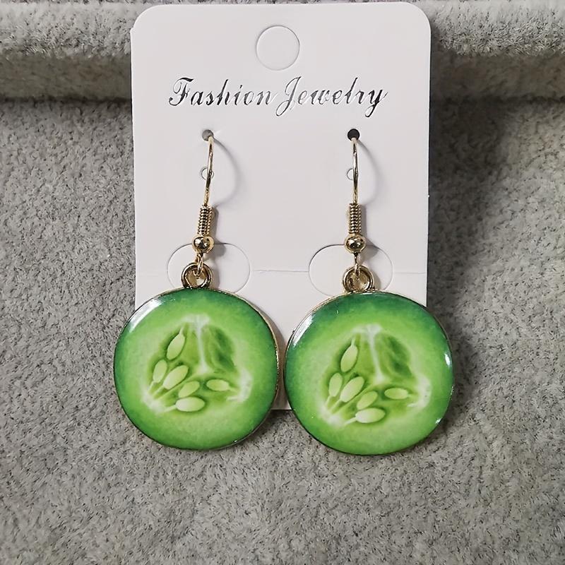 Süße Kreative Imitation Obst Hängende Ohrringe für Damen Mädchen Weiblich Acryl Wassermelone Ohrring Tomate Kiwi Orange Schmuck