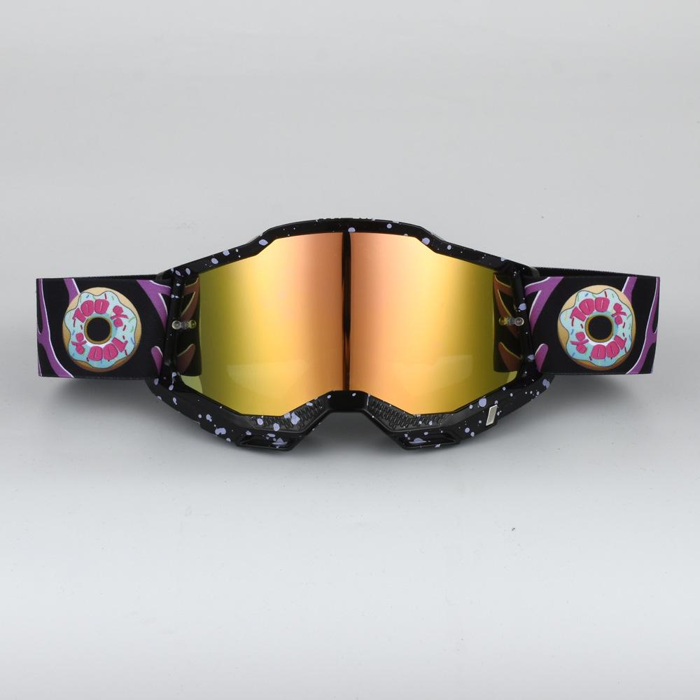 Neue Offroad-Helmbrille Donut Outdoor Motorrad-Fahrbrille Gesichtsmaske Skibrille