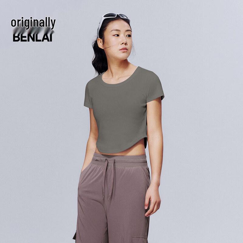 BENLAI Women s Slim-Fit Short Sleeve T-Shirt S