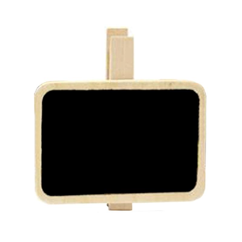 

50Pcs Small Chalkboard Blackboard with Wood Clip, Small Message Board Signs with Labels Clips for Memos Notes Food Label