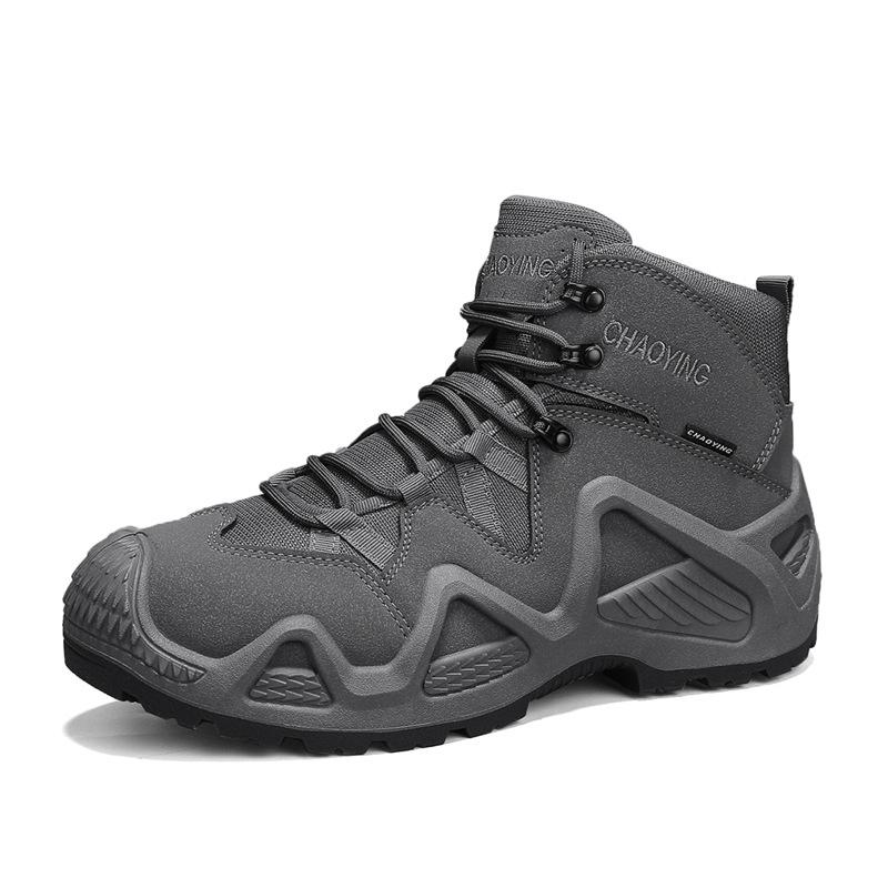 Outdoor Mid-help Climbing Shoes, Four-season Men's Waterproof and Wear-resistant Non-slip Non-slip Wear-resistant Lightweight and Breathable Hiking Sh