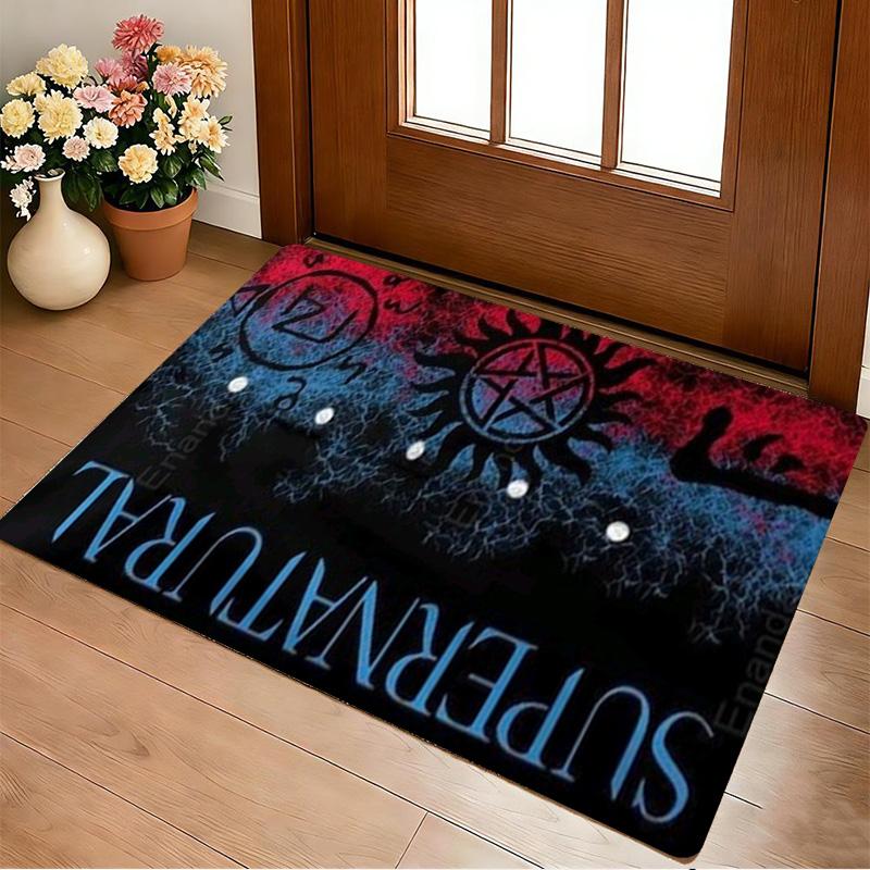 Supernatural Symbols Living Room Nonslip Area Rug Soft Carpet For Bedroom Game Playroom Sofa Office Home Decor Doormat Christmas Gift C922155