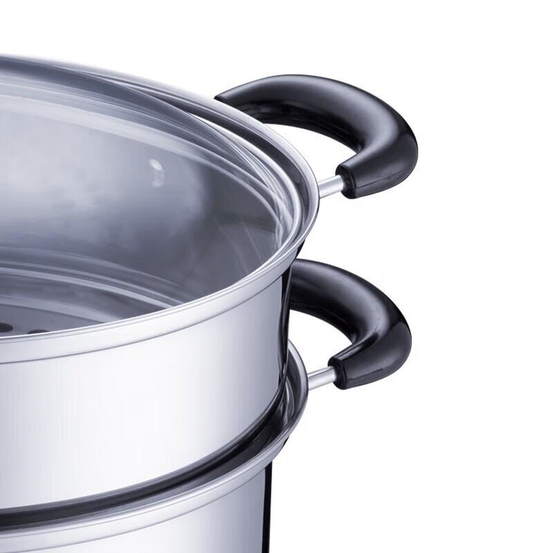 SUPOR 304 Edelstahl Doppelschicht Dämpfertopf