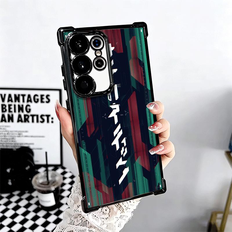 Cyberpunk Aesthetics Plating Phone Case For Samsung Galaxy S24 S25 FE S26 Edge S23 Ultra S22 S21 Plus S20 Anti-Fall Airabag Cove