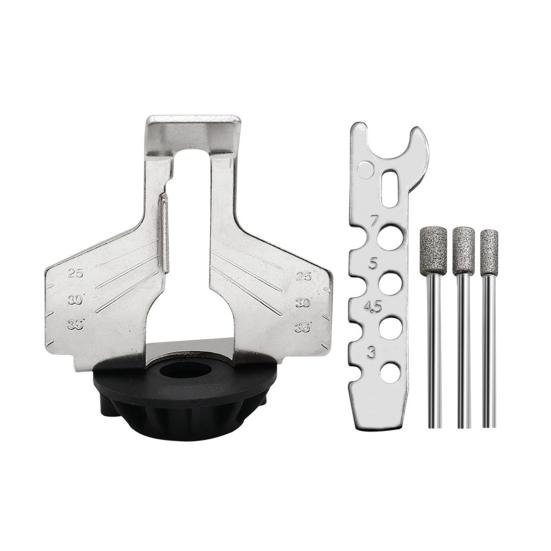 

Аксессуары для заточки цепной пилы Регулируемый простой в использовании комплект насадок для заточки цепной пилы Инструменты для домашнего сада чёрный