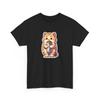 Unisex Adult T Shirt Cute Cat Holding a Big Burrito Funny Pet Animal Food Tee