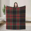 Tartan Karo Mode Decken Fleece Herbst/Winter Multifunktionale Leichte Überwurfdecke für Bett Auto Tagesdecke