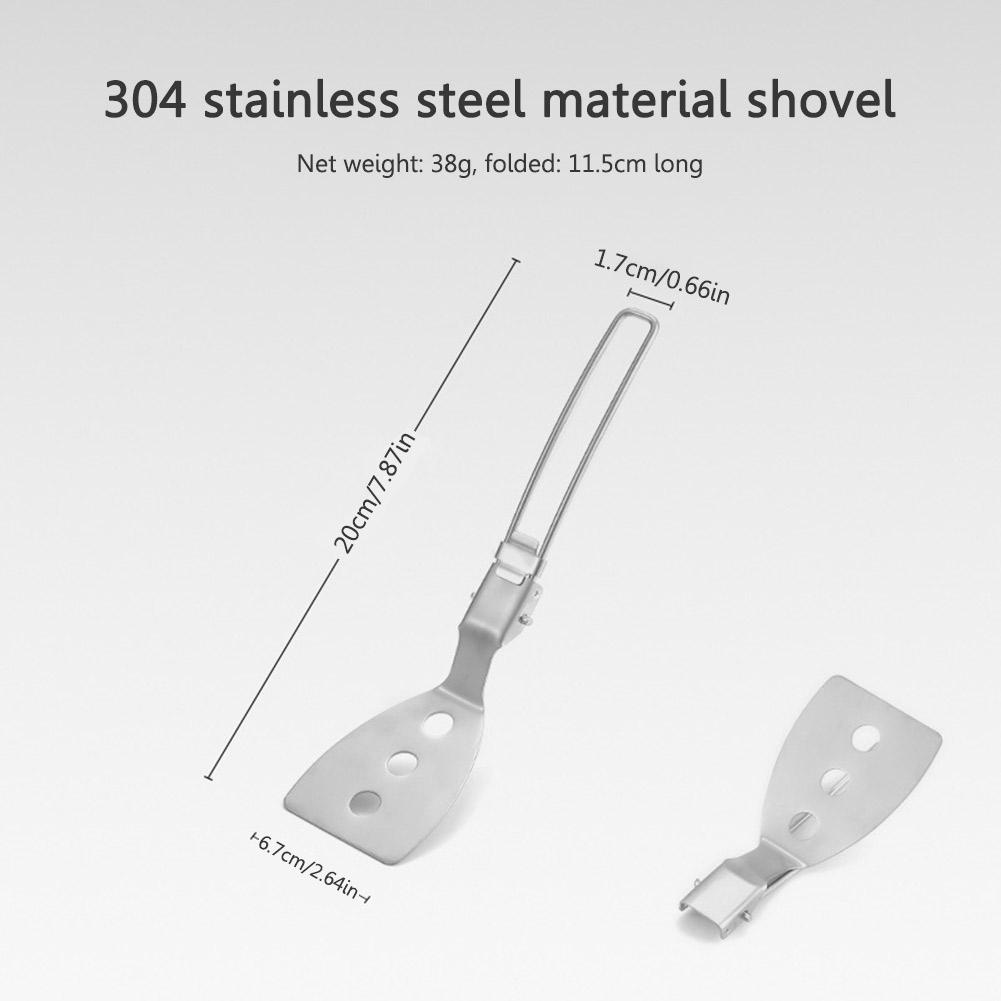 

Посуда для улицы складная походная ложка/лопатка для сбора мусора/плоская лопата/лопатка/лопатка для готовки/ложка с дырками Посуда для пикника и похода