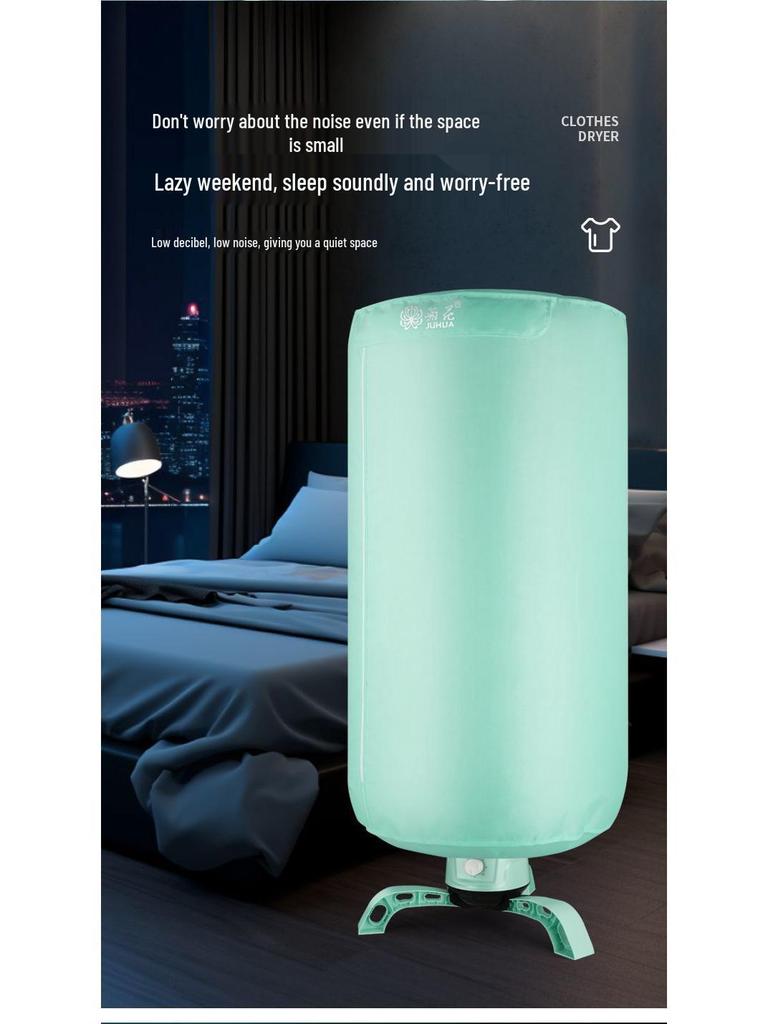 Large Capacity Home & Dormitory Clothes Dryer - Quick Dry, Compact, Round Design