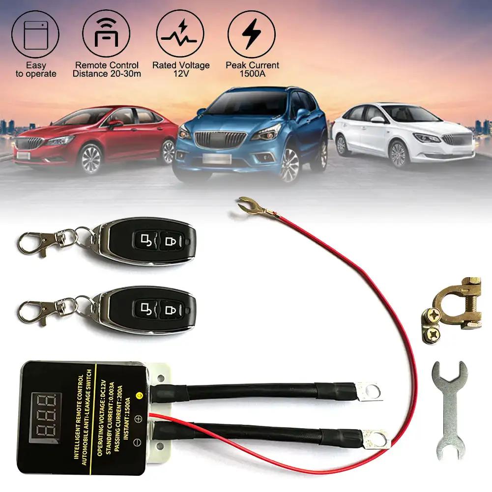12V Car Battery Cutoff Switch Universal Wireless Remote Protectio Isolator Display Leakage Disconnect Relay Control Battery