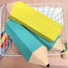 Silicone Pen Bag Soft Pencil Organizers Pencil Shape Pencil Case For Erasers Markers Scissors Storage
