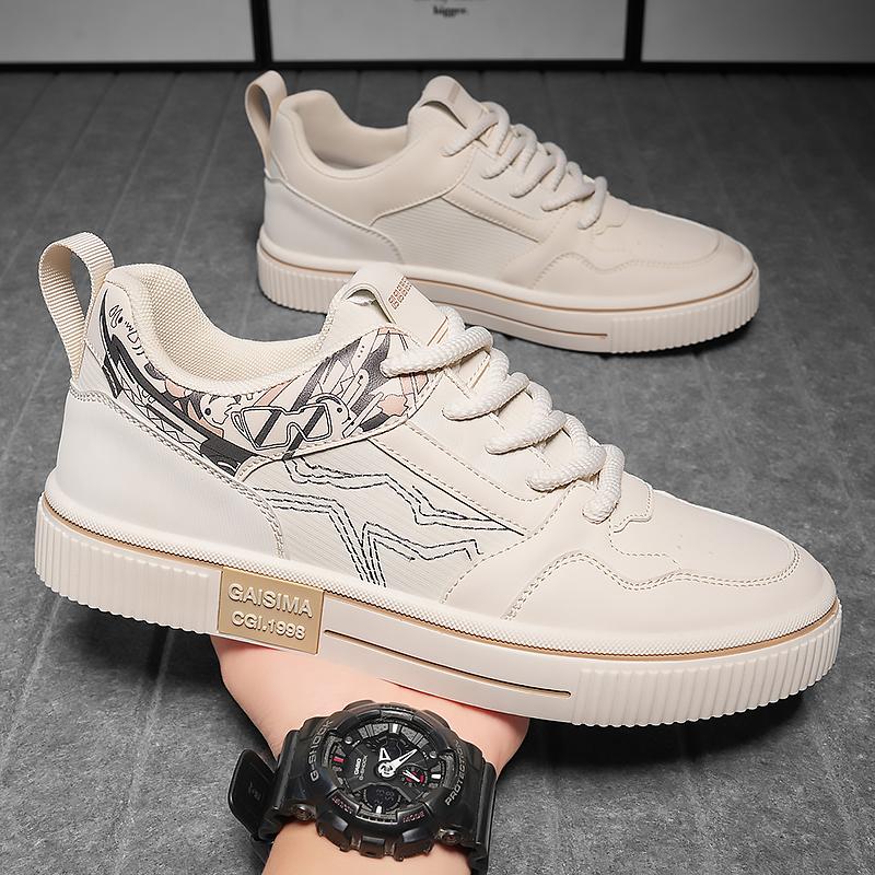 

Повседневная обувь Четыре сезона Спортивная мода С принтом Низкие кеды Повседневная носка Уличная Мужская Мужская обувь 44