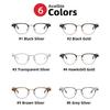 VIVIBEE Small Blue Light Blocking Glasses Men Semi Rimless Square Ray Filter Eyeglasses Vintage Women UV400 Computer Eyewear