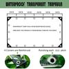 0.35mm Transparent PVC Tarpaulin Rainproof Cloth Garden Plant Keep Warm Waterproof Cloth Balcony Windows Clear Tarp Rain Cover