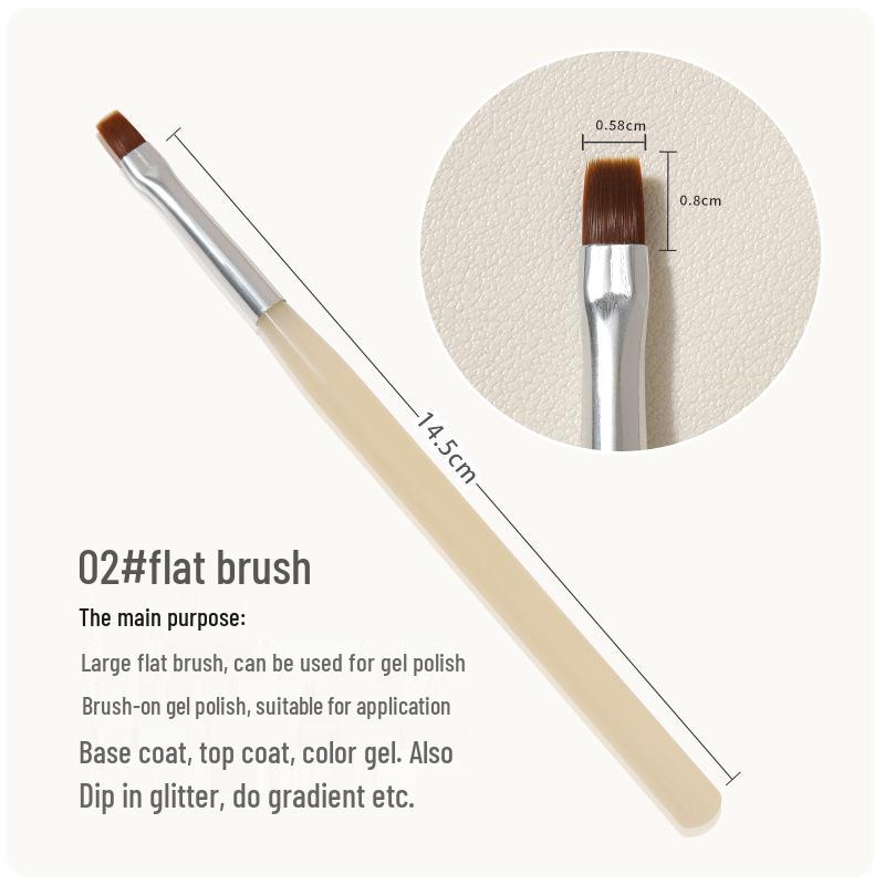 Nail Art Pen for Line Drawing, French Ombre, Gradient, Dotting, and Floral Designs – Light Therapy Tool Brush