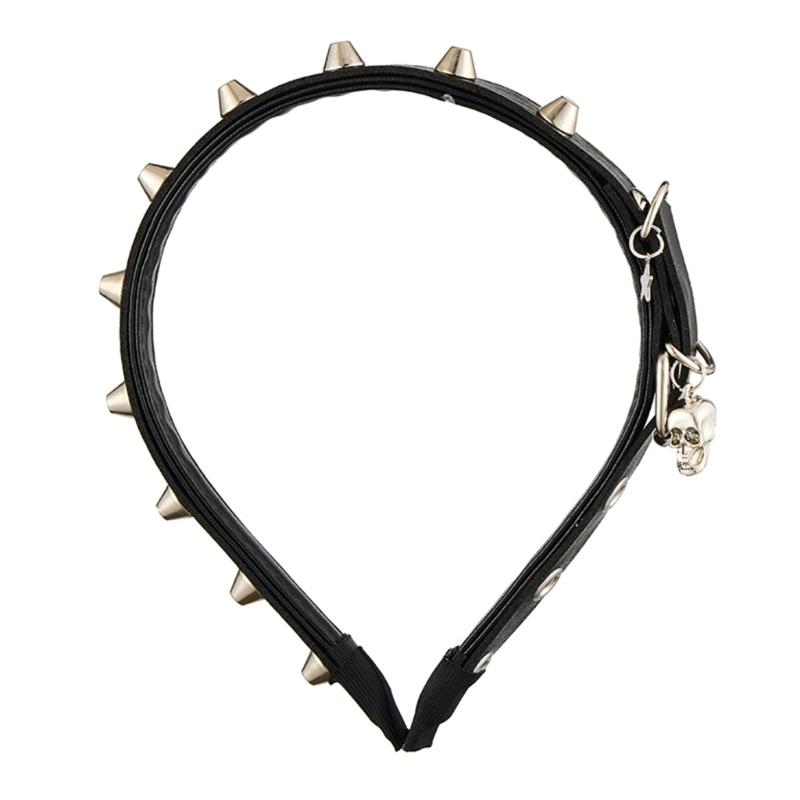 A52E Statement Making Hairband Punk Charm Metal Decoration Hair Ornament Headwear