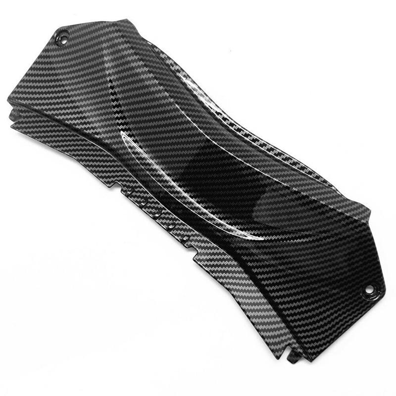 Replacement Spare Parts Carbon Fiber Look Motorcycle Rear Tail Upper Middle Fairing Set For YAMAHA YZF R3 R25 2014--M53K