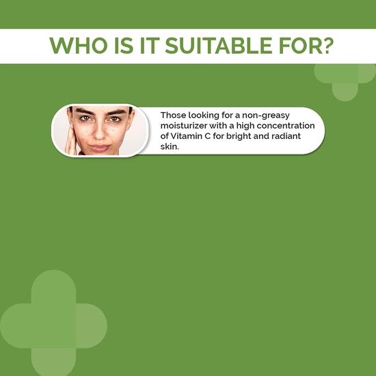 Crème hydratante mate visage à la vitamine C 25 % de Derma Co, à l'acide férulique et au SPF 20 pour un teint éclatant – 30 g