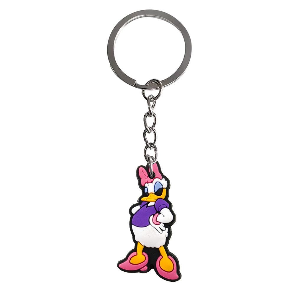 Minnie Mouse 20pcs PVC Keychain Set - Soft Rubber Backpack Accessories & DIY Pendants