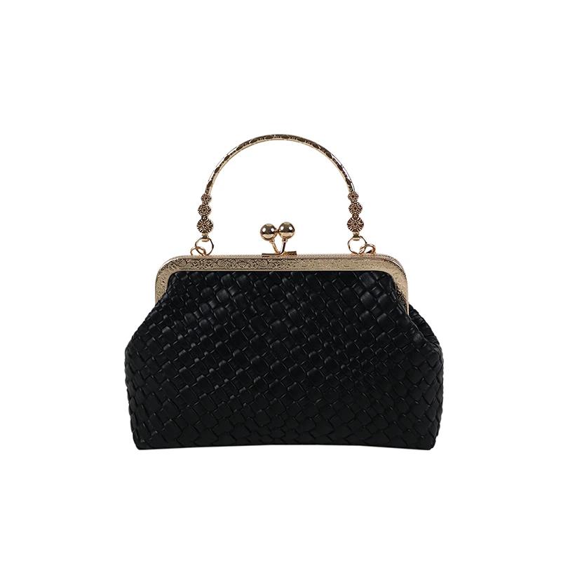 Women's Fashion Solid Top Handle Bags Three-dimensional Hasp Zipper Bun Type PU Bags
