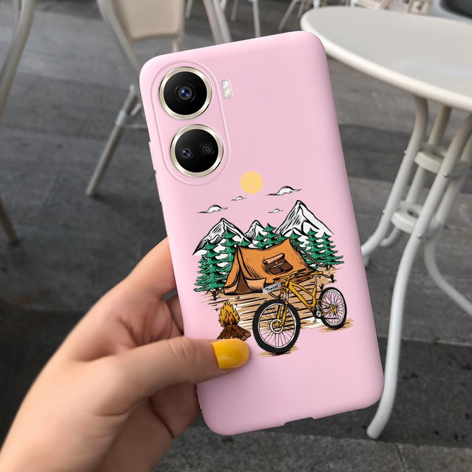 For Huawei Nova 10 SE Case BNE-LX1 BNE-LX3 Cute Candy Painted Cover Soft Silicone Case For Huawei Nova 10SE Nova10 SE Back Cover