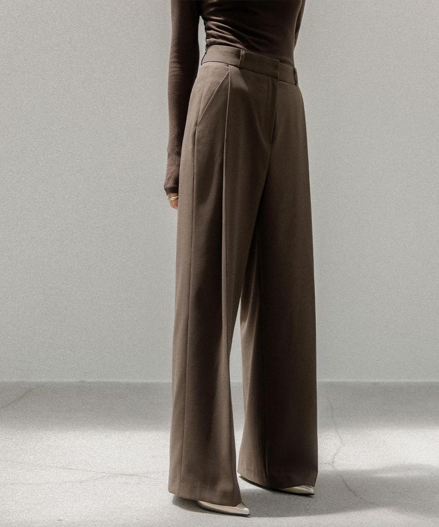 Memua Raffine Pocket Pintuck Wide Slacks