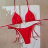 26 Bikini Trojúhelníkový Košíček Sexy Rozdělené Plavky Jednobarevné