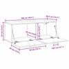 Wall Cabinet 100 x 36.5 x 35 cm Engineered Wood Artisan Oak